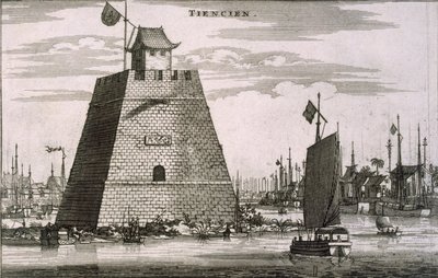 The Fort by the Port at Tientsin, 1665 by Johannes Nieuhoff